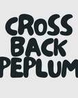 CROSS BACK PEPLUM