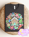 GINGERBREAD HOUSE (ADULT TEE)