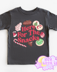 HERE FOR THE SNACKS (YOUTH TEE)