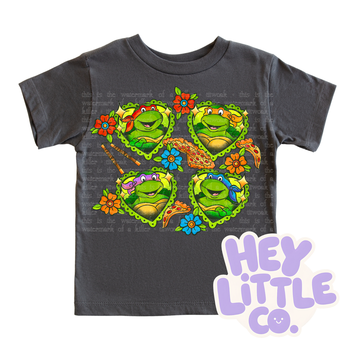 TURTLE TATTOO HEARTS (YOUTH TEE)
